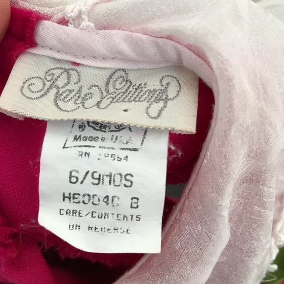 Vintage Smocked Baby Dress | Bright Pink Party Dress | Rare Editions - Picture 6 of 9